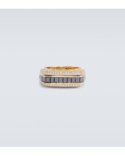 Rainbow K Empress 18kt Gold Ring With Diamonds - White