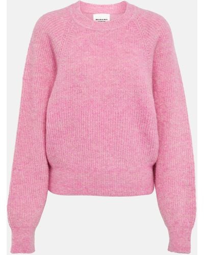 Isabel Marant Amelia Alpaca Wool-blend Sweater - Pink