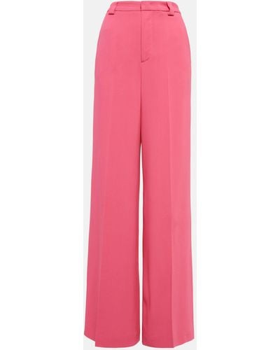 RED Valentino High-rise Wide-leg Pants - Pink