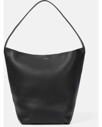 The Row Park Leather Tote Bag - Black