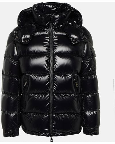 Moncler Maire Hooded Quilted Jacket - Black