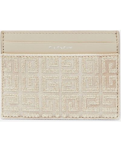 Givenchy Giv Cut Embroidered Card Holder - Natural