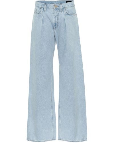 Goldsign The Wide Leg Mid-rise Jeans - Blue