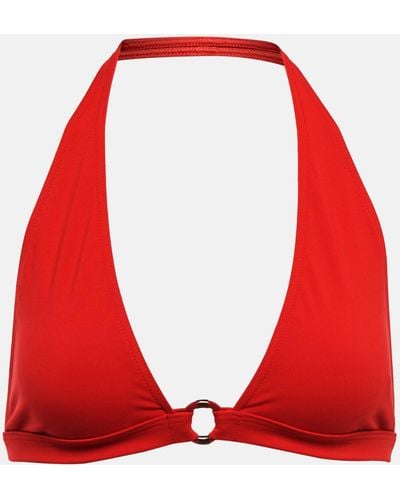 Loro Piana Halter-neck Bikini Top - Red