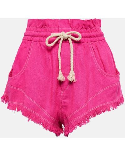 Isabel Marant Talapiz High-rise Silk Shorts - Pink