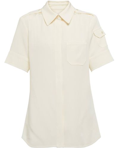 Victoria Beckham Crepe Shirt - White