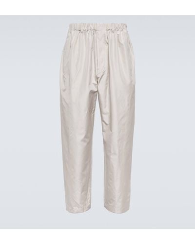 Lemaire Silk Straight Pants - White