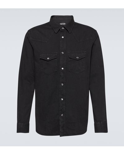 Tom Ford Denim Shirt - Black