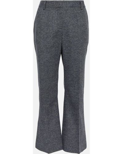 Altuzarra Fossett Wool-blend Bootcut Pants - Grey