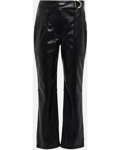 Jonathan Simkhai Baxter High-rise Faux Leather Pants - Black
