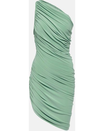 Norma Kamali Diana Jersey Minidress - Green