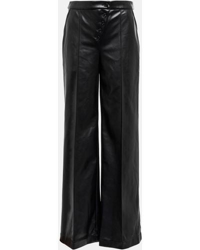 Jonathan Simkhai Lynda Wide-leg Faux Leather Pants - Black