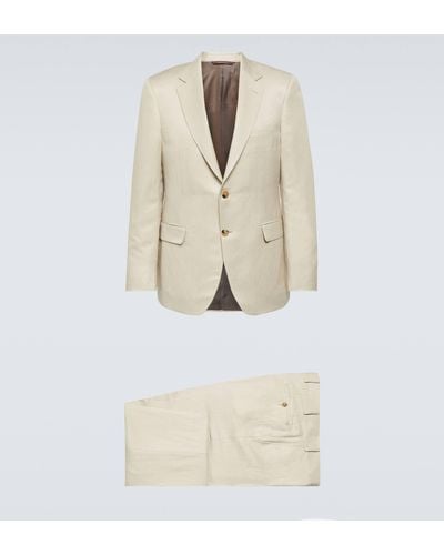 Canali Linen And Silk Suit - Natural