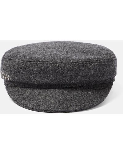 Isabel Marant Evie Wool-blend Hat - Grey