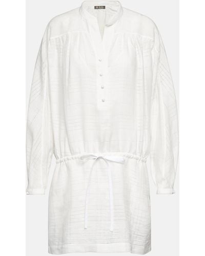 Loro Piana Cotton Minidress - White