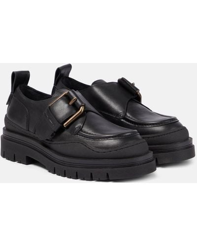 See By Chloé Chunky Leather Loafers - Black