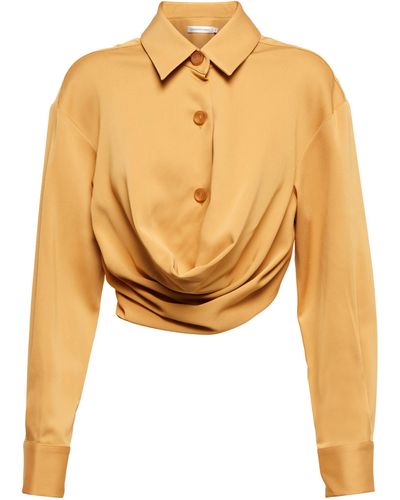 Christopher Esber Maverick Draped Shirt - Yellow