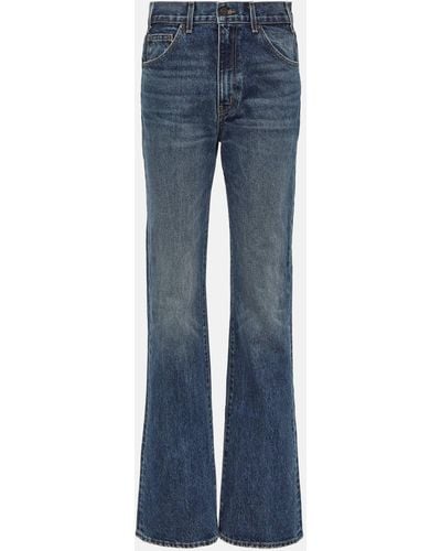 Nili Lotan Joan High-rise Straight Jeans - Blue