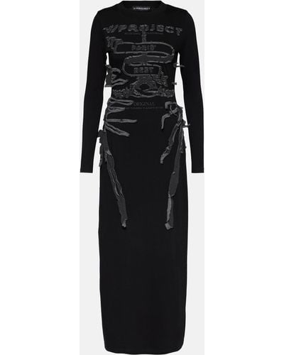 Y. Project Paris' Best Cotton Jersey Maxi Dress - Black