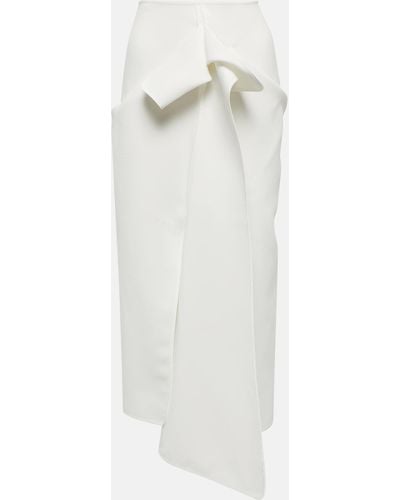 Maticevski Linking Panelled Midi Skirt - White