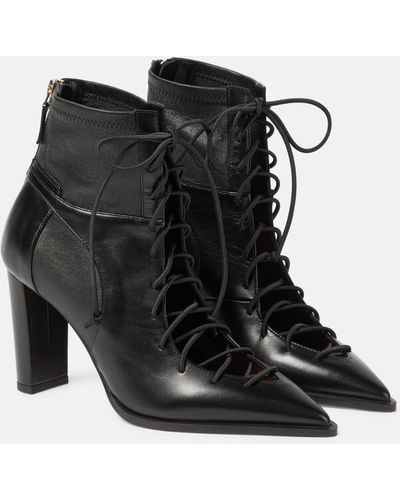 Malone Souliers Monty 85 Leather Lace-up Boots - Black