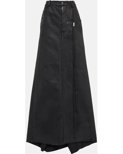 Ann Demeulemeester Cotton Maxi Skirt - Black