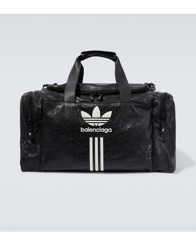 Balenciaga X Adidas Leather Duffel Bag - Black