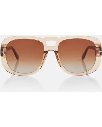 Tom Ford Billie Round Sunglasses - Brown