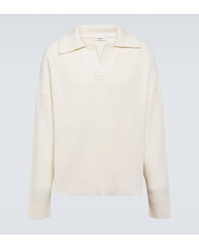Commas Ribbed-knit Sweater - White