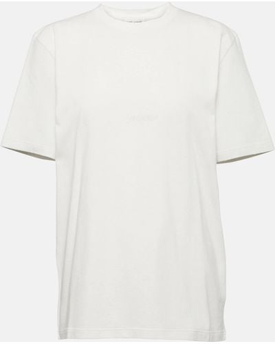 Saint Laurent T-Shirt With Logo - White