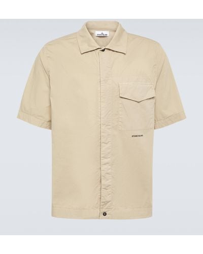 Stone Island 11805 Cotton Shirt - Natural