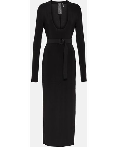 Norma Kamali Jersey Maxi Dress - Black