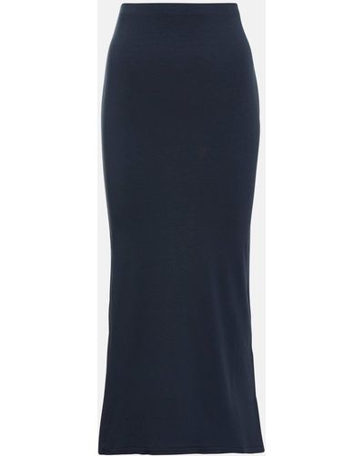 Totême Jersey Maxi Skirt - Blue