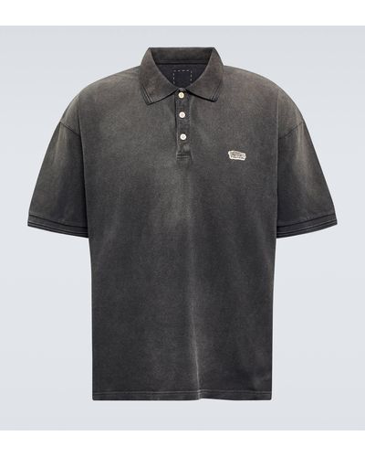Visvim Jumbo Weller Cotton Polo Shirt - Black