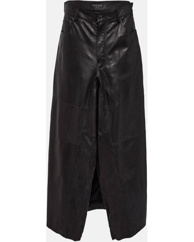 Balenciaga Apron Pants Skirt - Black