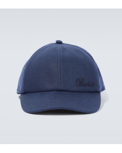 Berluti Linen Baseball Cap - Blue