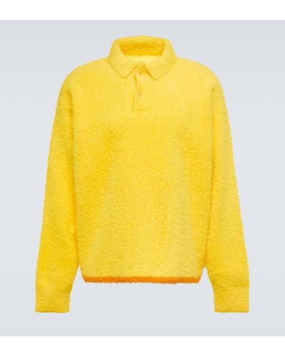 Jacquemus Le Polo Neve Polo Sweater - Yellow