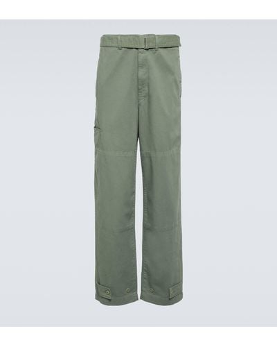 Lemaire Belted Denim Pants - Green