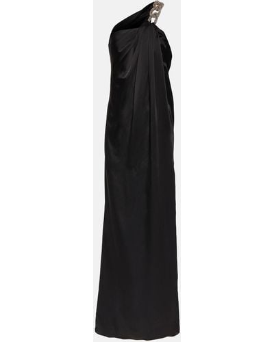 Stella McCartney Falabella Embellished Satin Gown - Black
