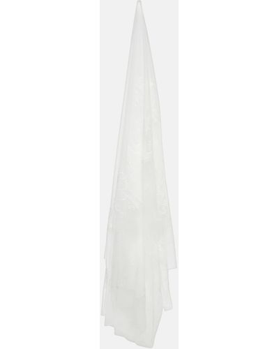 Vivienne Westwood Bridal Absence Of Roses Tulle Veil - White