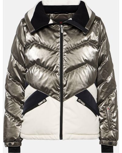 Perfect Moment Duvet Quilted Ski Jacket - Metallic