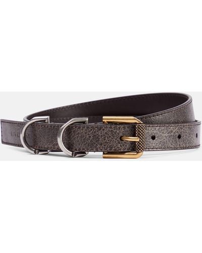 Givenchy Voyou Leather Belt - Brown