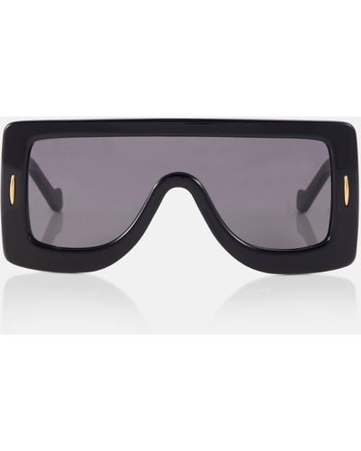 Loewe Anagram Flat-brow Sunglasses - Black
