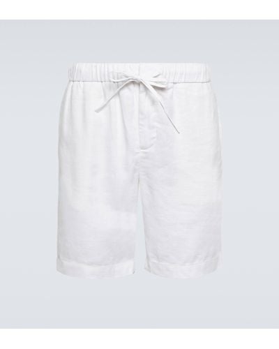Frescobol Carioca Felipe Linen-blend Shorts - White