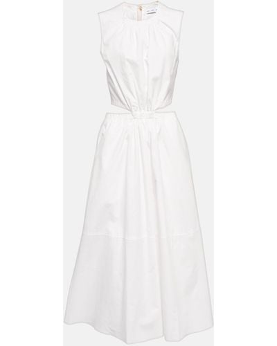 Proenza Schouler White Label Cutout Cotton Midi Dress