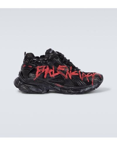 Balenciaga Runner Graffiti Sneakers Black