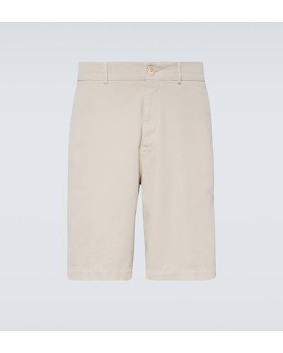 Brunello Cucinelli Cotton Bermuda Shorts - Natural