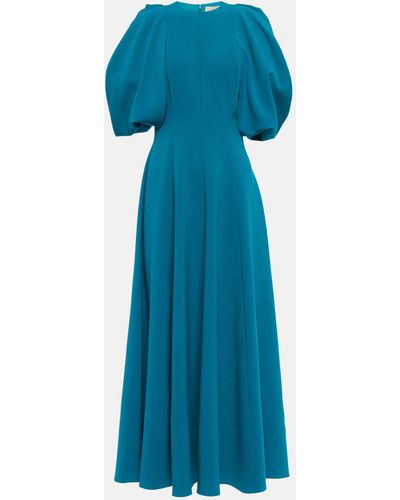 ROKSANDA Pleated Midi Dress - Blue