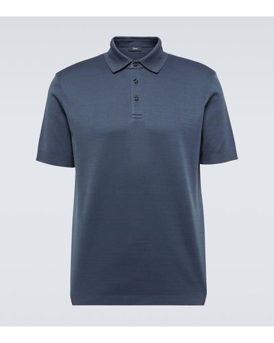 Herno Cotton Polo Shirt - Blue