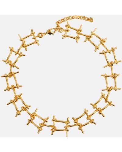 Rabanne Wire Chain Necklace - Metallic